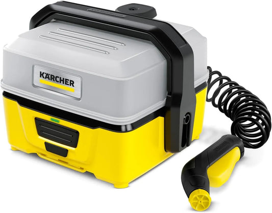 Kärcher Druckreiniger OC 3, Niederdruck, Fördermenge: 2 l/h, Gewicht: 2,2 kg, Wassertank: 4 l, Spiralschlauch: 2,8 m, Lithium-Ionen-Akku