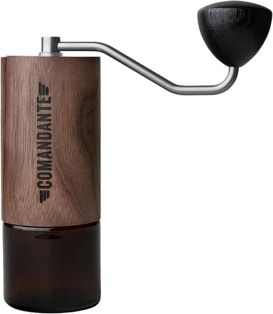Braun Kaffeemühle C40 MK4, Nitro Blade Liquid Amber, Edelstahl von COMANDANTE, Silber