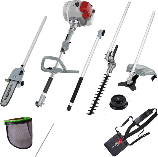 Modell -1 Benzin Garten Multifunktionswerkzeug inklusive. Schutzschild & Kettenfeile IBKH 33 4in1 IKRA Multitool