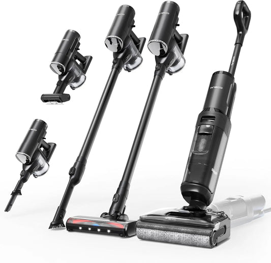 Nass- und Trockensauger, Tineco FLOOR ONE Switch S7 Stretch, Akkusauger Set 5-in-1, FlashDry Selbstreinigung, DualBlock Anti-Tangle