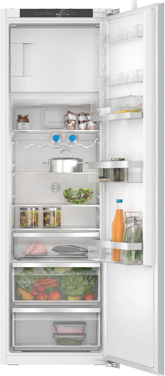 Bosch Kühlschrank KIL82ADD0, Serie 6, Einbau mit Gefrierfach, 177,5 x 56 cm Nische, Fassungsvermögen 246 L Kühlen & 34 L Gefrieren, längere Frische