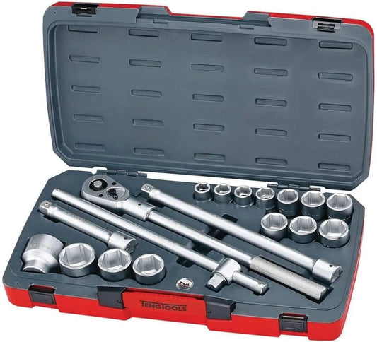 Modell 18-teilig Steckschlüsselsatz T34186 Teng, metrischer Antrieb