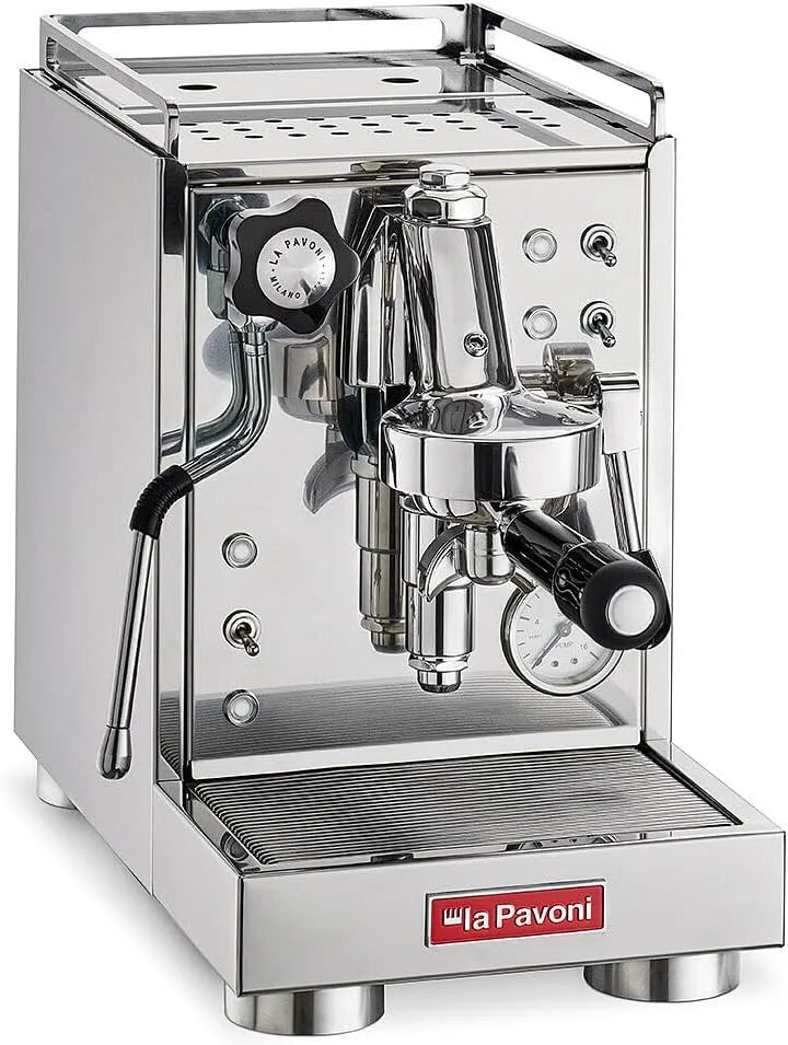 Mini Cellini in Silber La Pavoni, 15 bar, Fassungsvermögen 0,8 l