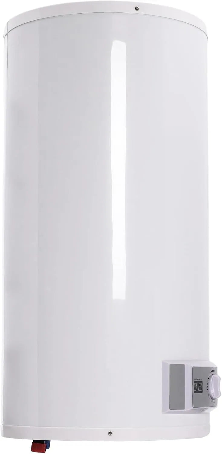 Warmwasserbereiter IPX4 Elektrischer, Fassungsvermögen 80L, Leistung 2000W, Maße 70x34cm, Weiß, Emaille, mit Duschkopf, Wandmontage, Vertikal