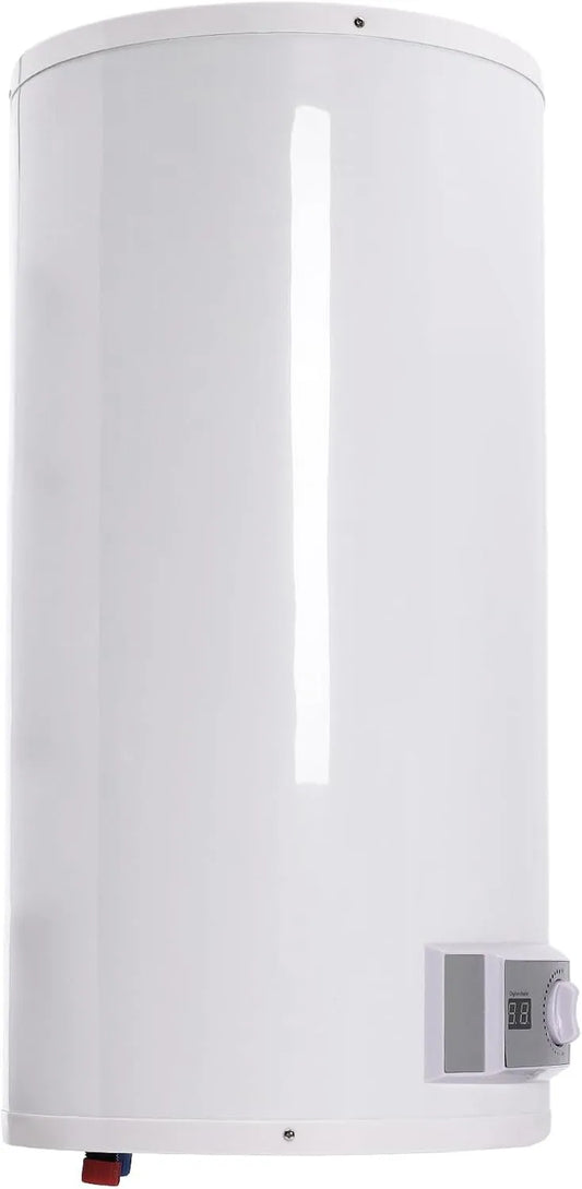 Warmwasserbereiter IPX4 Elektrischer, Fassungsvermögen 80L, Leistung 2000W, Maße 70x34cm, Weiß, Emaille, mit Duschkopf, Wandmontage, Vertikal