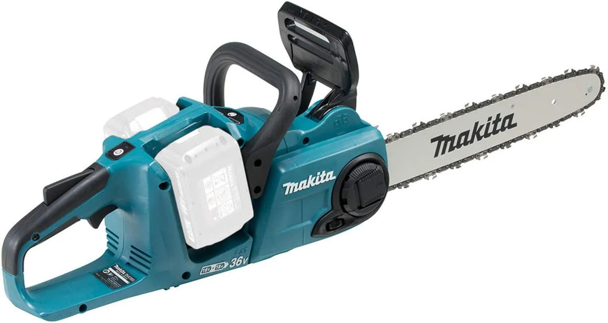 Makita Modell, Kettensäge 36 V LXT DUC353PT2, 2 x 5,0 Ah, mit Doppel-Ladegerät