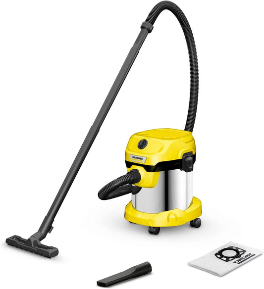 Kärcher Staubsauger, WD 2 Plus S V-15/4/18 Nass Trocken mit Blasfunktion, Leistung 1000 W, Fassungsvermögen 15 L