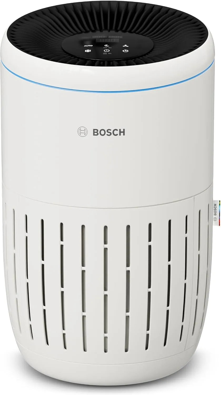Bosch Luftreiniger, < 25 dB, Mit 3-in-1 Luftfilter, Smart Sensor, Automatikmodus, Air 2000, Für Räume bis zu 37,5 m², CADR: 180 m³/h, Ruhemodus