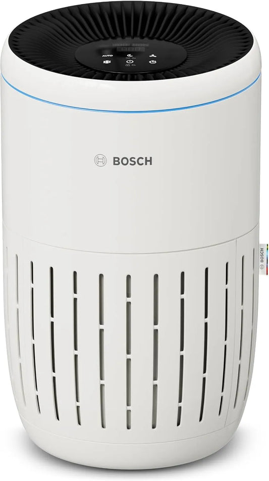 Bosch Luftreiniger, < 25 dB, Mit 3-in-1 Luftfilter, Smart Sensor, Automatikmodus, Air 2000, Für Räume bis zu 37,5 m², CADR: 180 m³/h, Ruhemodus