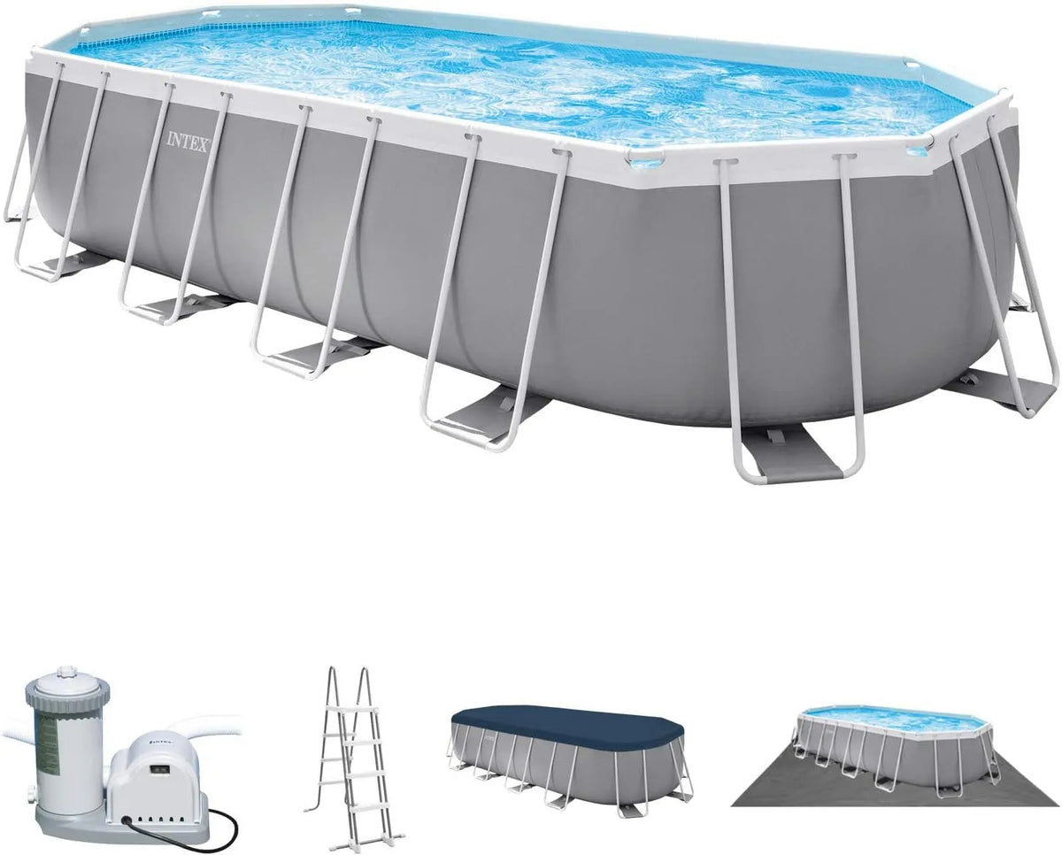 Pool 20Ft 10Ft 48In, X X Prism Frame Oval Set