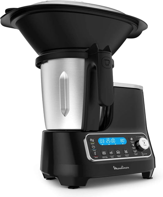 Moulinex Küchenmaschine HF4568, Fassungsvermögen 3,6 L, 5 Automatik-Programme + manueller Modus, 12 Geschwindigkeitsstufen + Pulse, integrierte Waage