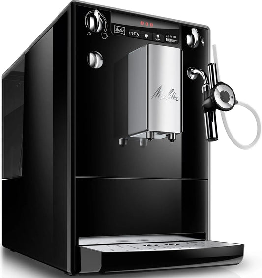 Melitta Kaffeevollautomat E957-201, 3 stufig einstellbare Kaffeestärke, Caffeo Solo & Perfect Milk, mit Milchsystem, Milchaufschäumer, in Schwarz