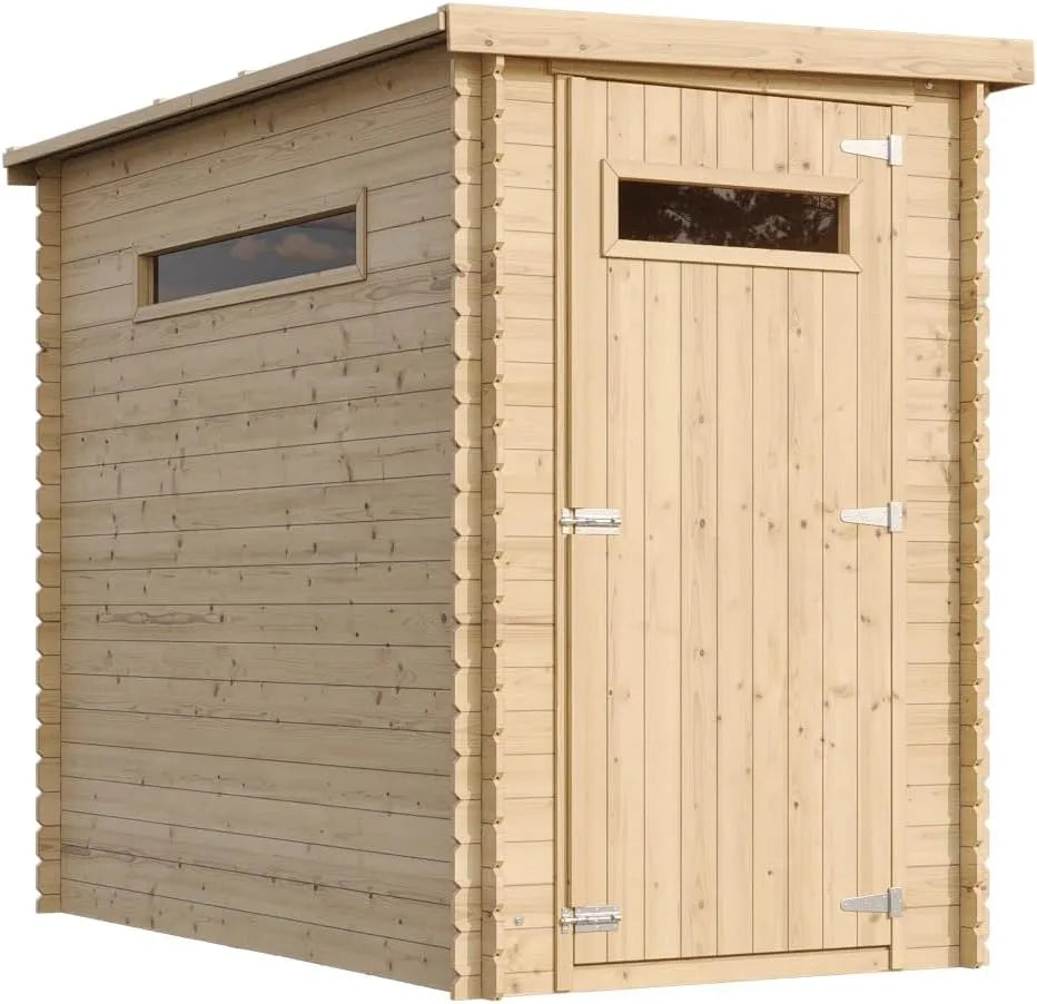 Gartenhaus B144xL239xH198 M306A+M306G, Holz, 2.63 m2, kleine Fenster cm, Gerätehaus mit Boden Imprägnierte