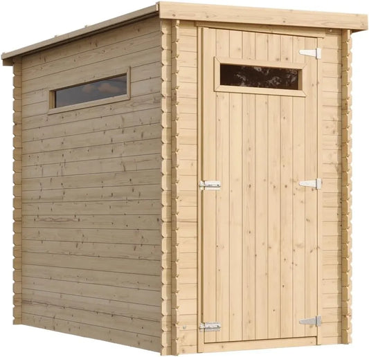 Gartenhaus B144xL239xH198 M306A+M306G, Holz, 2.63 m2, kleine Fenster cm, Gerätehaus mit Boden Imprägnierte