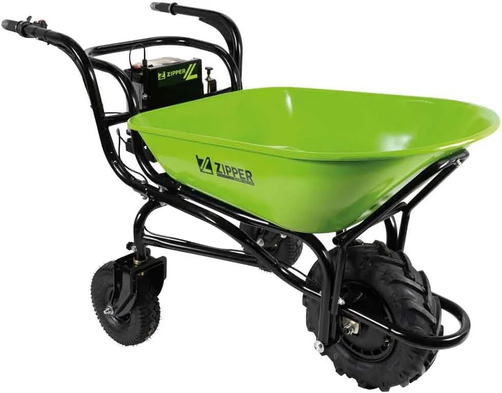 Modell ZI-EWB150-Fassungsvermögen 100L Elektro Akku Schubkarre Motorschubkarre Minidumper ZI-EWB150-100L Zipper Profi