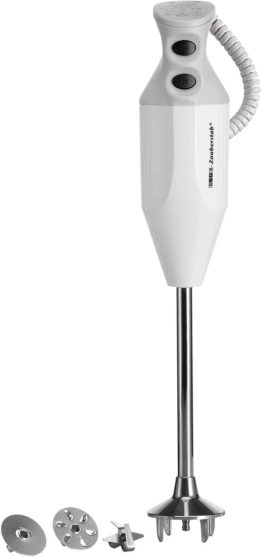 P 200 Profi weiß 90860 ESGE Zauberstab, 2 Stufen bis 17.000 U, Leistung 200W, robuster Motor, Pürierstab, Min, ergonomischer Griff, langlebiger