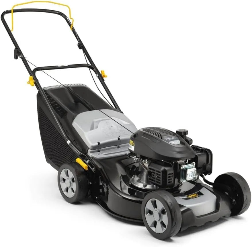 Alpina Rasenmäher AL4, Fassungsvermögen 60 L Fangkorb, Benzin 125 cm³ Motor, 46 A, ohne Radantrieb, Stahlgehäuse
