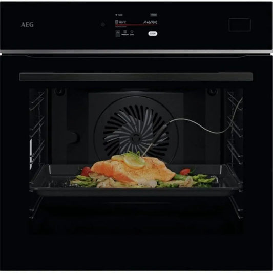 AEG Modell TB8SB73ZAB, 119 automatische Programme, Multifunktionsofen, Thermalsonde, Touchscreen, WLAN-Konnektivität, Fassungsvermögen 70 l
