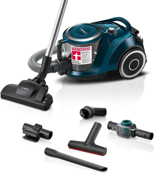 Bosch Staubsauger BGC41XFMLY, beutellos Serie 6 ProFamily, Leistung 750 W, 10 J. Motor, Hygiene-Filter, ideal für Allergiker, Spielzeugfalle, leise