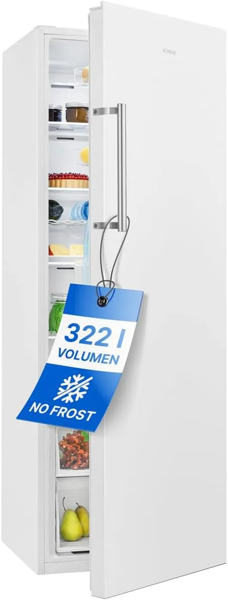 Bomann Kühlschrank VS 7345, Fassungsvermögen 322L, Breite 172cm, 5 Ablagen, ohne Gefrierfach, Schnellkühlfunktion, Getränkekühlschrank, weiß