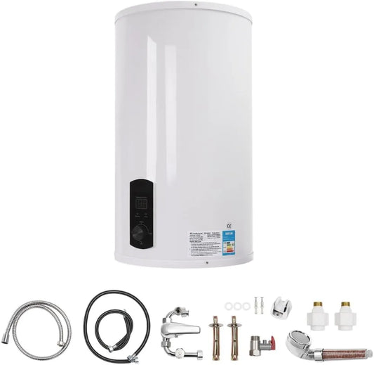 Elektrischer Wassererhitzer, Maße 41x75 cm, Temperaturbereich 25–75 °C, Überhitzungsschutz, Toiletten, Leistung 2000W 220V Boiler, Für Küchen