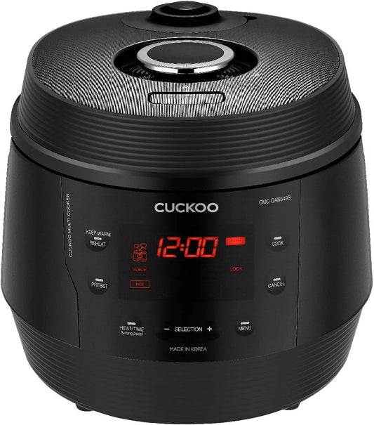 CMC-QAB549S CUCKOO, 8 in 1 Multikocher ICOOK Q5 mit 10 vorprogrammierten Modi in Schwarz