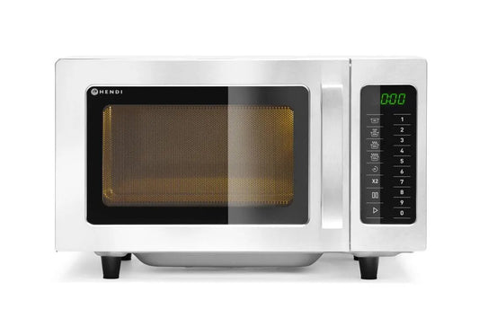 Hendi Mikrowelle 511x432x 327x346x, Leistung 1000W, 10 programmierbaren Tasten, Eingangsleistung 1550W, Fassungsvermögen 25L, Spannung 230V, 311mm