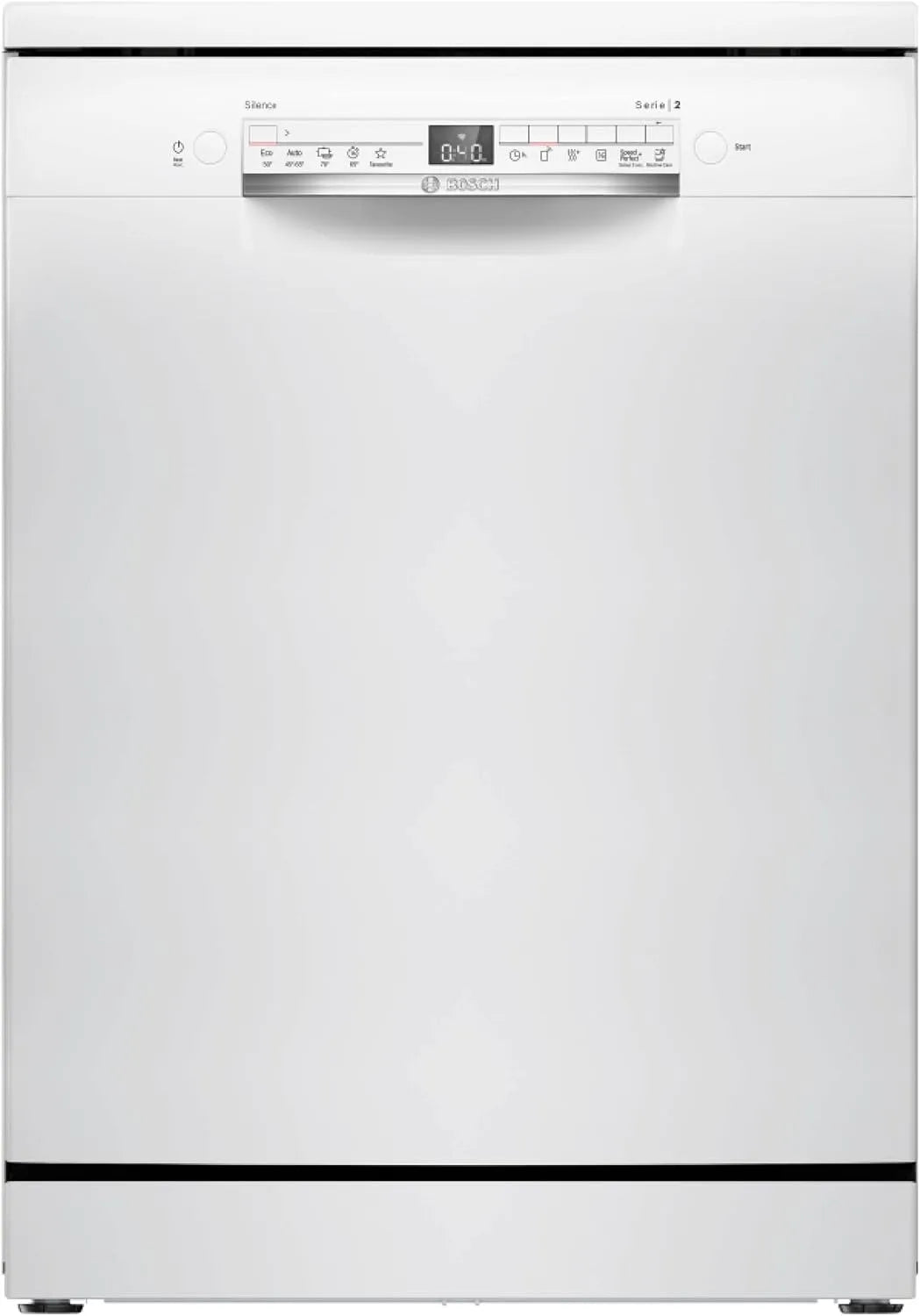 Bosch Geschirrspüler SMS2HTW08E, Breite 60 cm, bestätigte Hygieneleistung, Favoritenprogramm, AquaStop, Weiß, Serie 2 Freistehender, Smart Start
