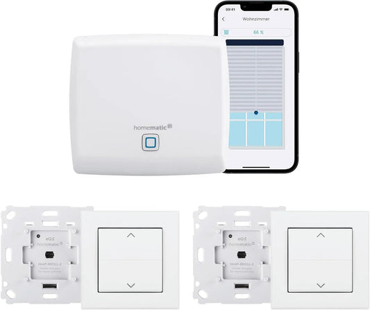 Modell Smart Home Starter Set Beschattung 158143A0 Homematic IP, intelligente Steuerung von Rollläden und Markisen, auch per kostenloser App