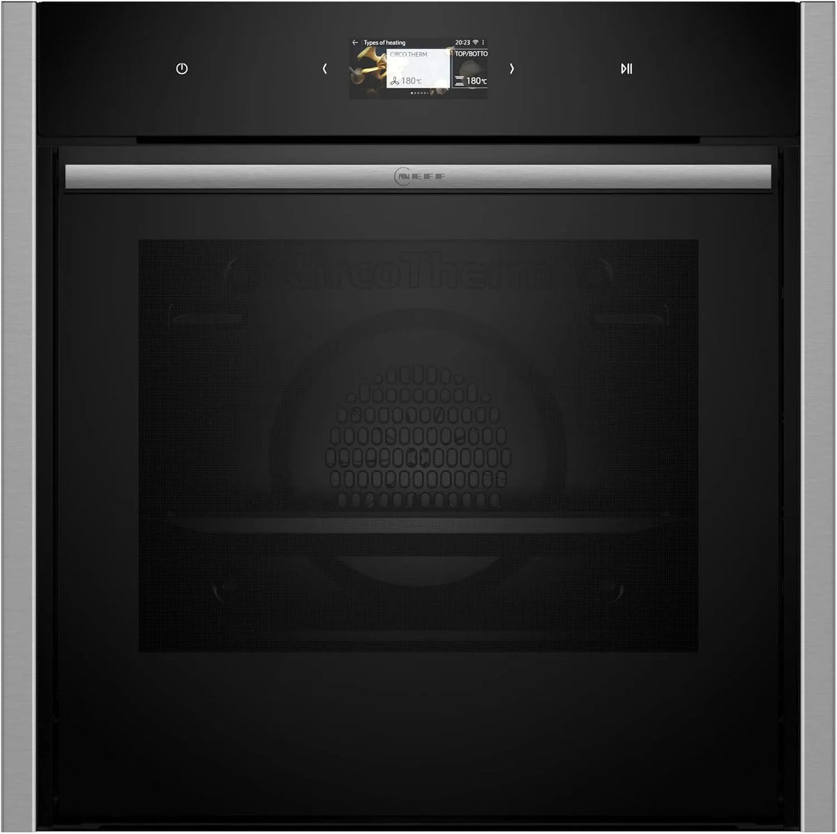 Neff Backofen B64CS31N0, N 90, Einbau, Integrierbarer 60 x 60cm, Slide&Hide, Full Touch TFT-Display, Automatikprogramme, Soft Open & Close, Edelstahl