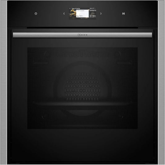 Neff Backofen B64CS31N0, N 90, Einbau, Integrierbarer 60 x 60cm, Slide&Hide, Full Touch TFT-Display, Automatikprogramme, Soft Open & Close, Edelstahl