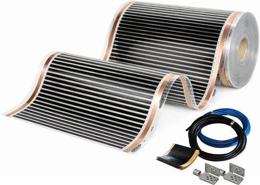 NEO Infrarot-Heizfolie CALORIQUE, 50 cm Breite, Elektrische Fußbodenheizung, Leistung 150 W, Fläche 8,0m²