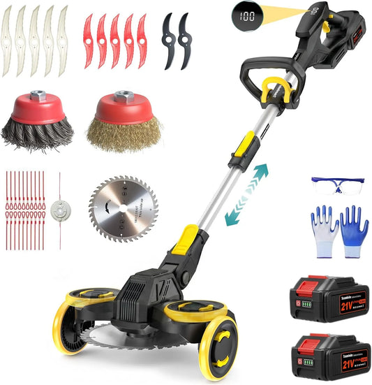 Makita Rasentrimmer, Spannung 21V Akku für Akku, akkubetrieben, Garten, in Schwarz, Leistung 900W Bürstenloser Motor Freischneider Akku für Rasen