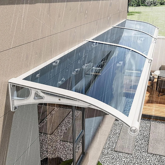 Überdachung Vordach Haustür, Maße 60x140cm, Modernes Design Haustürvordach Pultvordach