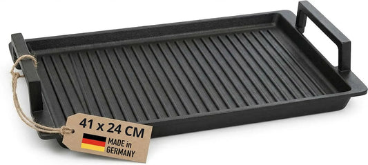 Gasgrill 4-fach-Antihaftbeschichtung, Lieblingspfanne Grillplatte BBQ 41x24 cm I