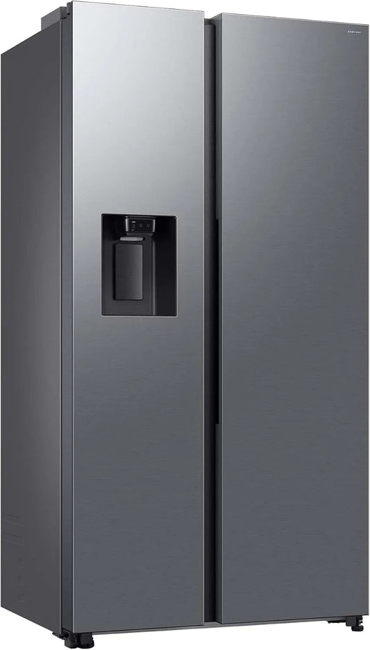 Samsung Kühl-Gefrierkombination RS70F66KBTEF, Breite 178 cm, Side-by-Side, Eis, Twin Cooling+, AI Kühlschrank mit Gefrierfach, Fassungsvermögen 634 l