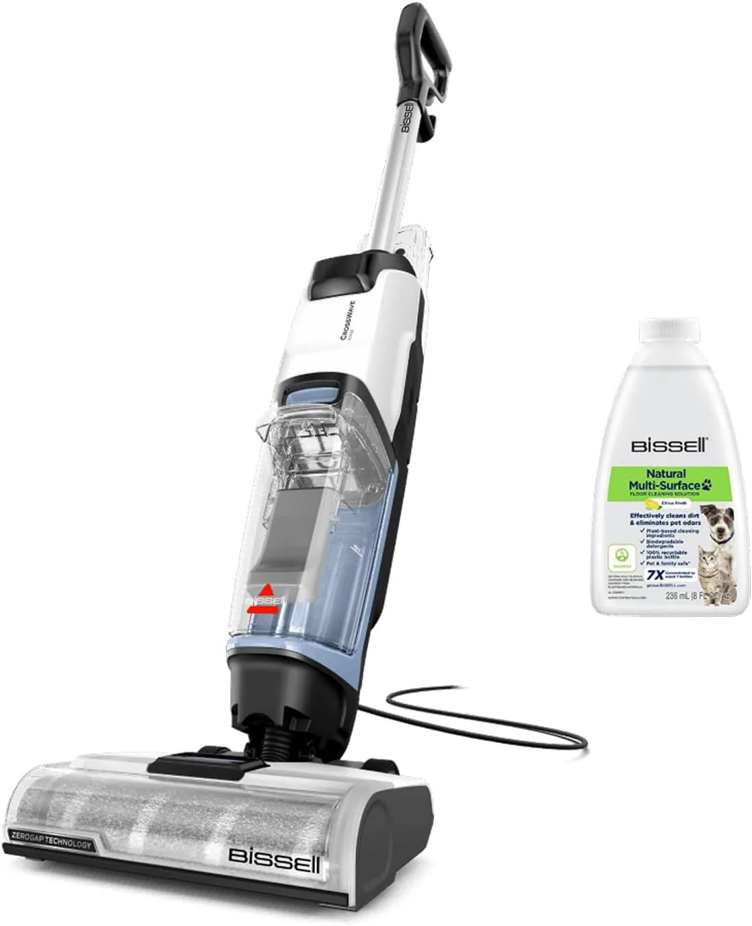 Staubsauger 4088N BISSELL CrossWave Edge, Nasssauger mit ZeroGap-Technologie, mit Wischfunktion, Verschiedene Oberflächen, Waschsauger