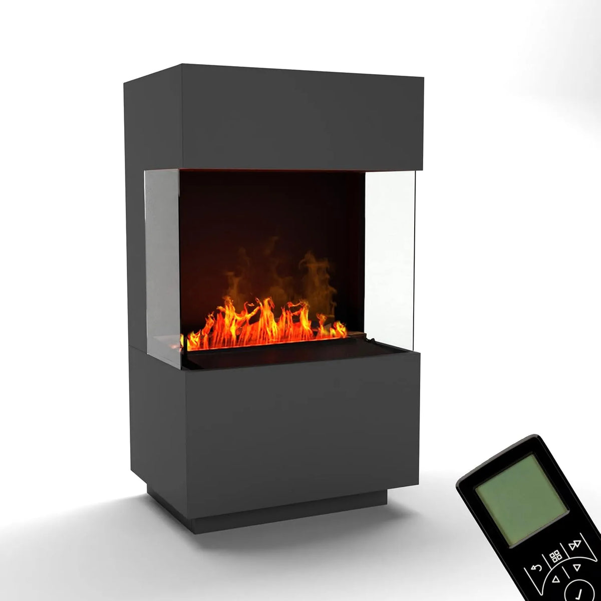 Elektrokamin 3D-Flammen, GLOW FIRE Wasserdampf Kamin OGF 1 Mini, Maße 55x96x40 cm, Opti-Myst 400 Elektro Kamin, Standkamin, mit realistischen LED