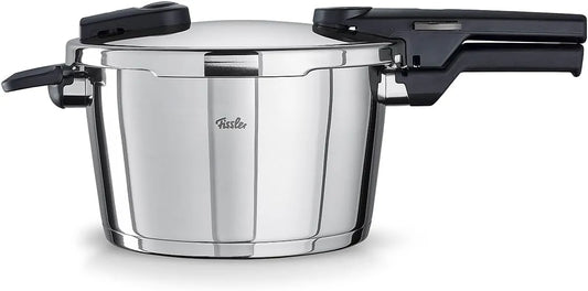 Fissler Vitaquick, Fassungsvermögen 4,5 L, Ø 22 cm, 2-Garstufen, Schnellkochtopf, Edelstahl-Dampfkochtopf, Made in Germany, Induktion