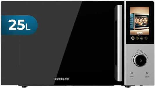 Cecotec Mikrowelle 2500, Leistung 2200W + 1200W, Abtau-Funktion, Touch-Control, mit Konvektion für schnelle, Grill-Funktion, Konvektionssystem