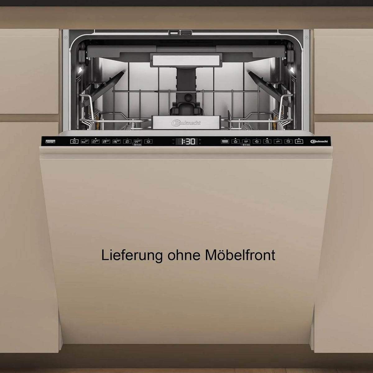 Bauknecht Geschirrspüler BD7I HF60 cm/15, Breite 60 cm, 15 Maßgedecke, TUC Vollintegrierbarer, PowerClean Pro-Effektive Hochdruckdüsen