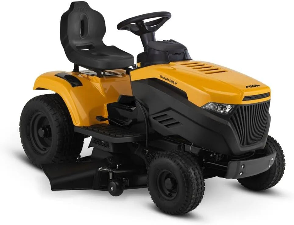 Stiga Modell, Tornado 5108 W Gartentraktor 108 cm ST550, 586 cc Zweizylindermotor, Stahlvorderachse, Anhängerkupplung & Batterieladegerät