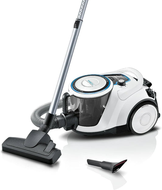 Bosch Staubsauger BGC41LSIL, beutellos Serie 6, Hygiene-Filter, Bodenstaubsauger, ideal für Allergiker, für Parkett, Teppich, Fliesen, leise