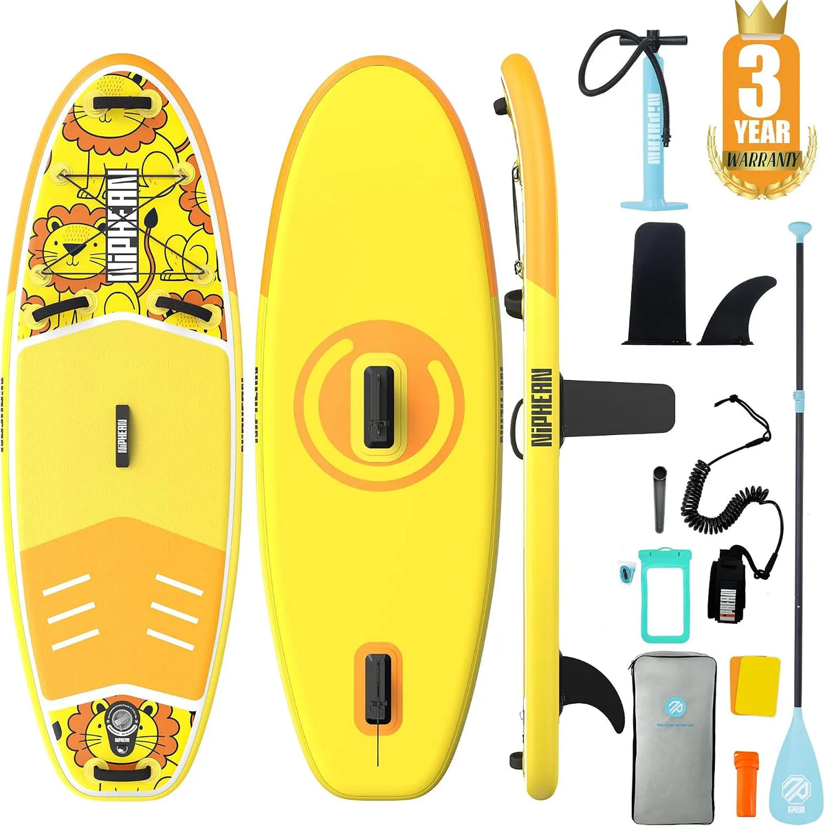 Up Paddling Board mit Sitz Niphean Stand, Standup Paddle Board mit +30% Balance StabilTrac-Finne, Ultraleichtes, SUP Board für Frauen