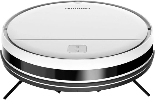 Grundig Saugroboter VCR 2330, 1.000 pa Saugkraft, Fassungsvermögen 200 ml Staubbehälter, 2 Reinigungsprogramme, 2 Saugkraftstufen, Fernbedienung, Weiß