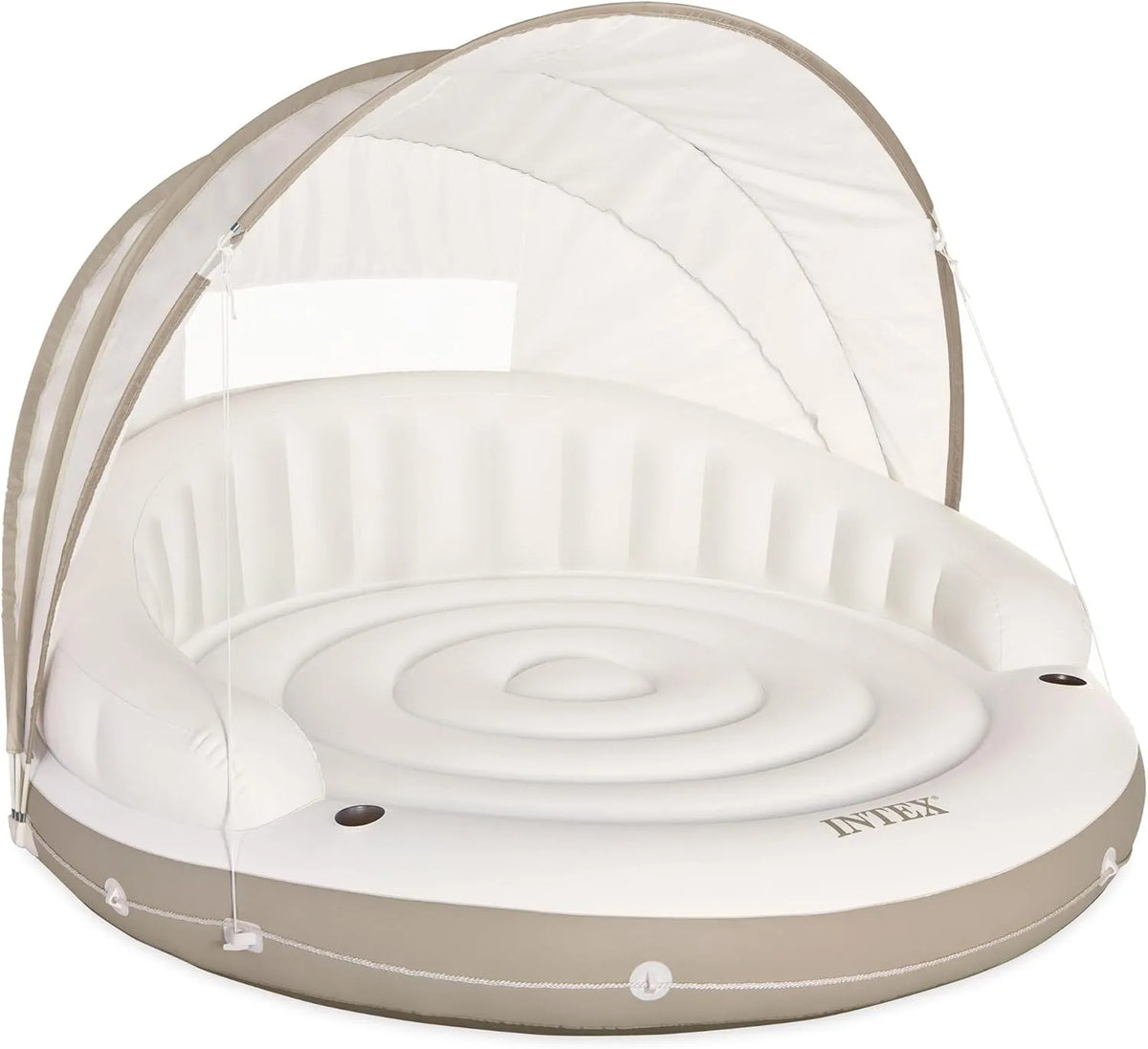 Intex Modell 58292EU, 78 x 59 Zoll, Aufblasbare Lounge, Liegeinsel Canopy Island