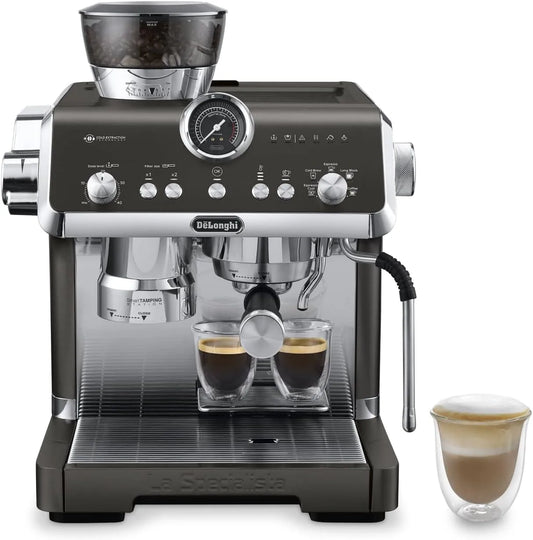 De'Longhi Espresso-Siebträgermaschine EC9555.BK, Leistung 1550W, La Specialista Opera Espresso mit Cold Brew und Espresso Cool, Sensor-Mahltechnologie