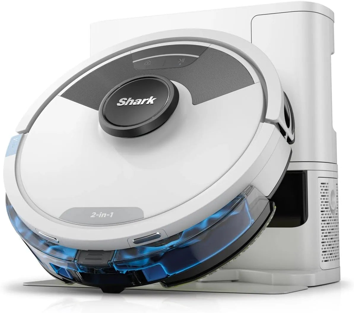 Shark Saugroboter RV2620WAEUWH, mit LiDAR Home Mapping, Matrix Plus 2-in-1 selbstentleerter Wisch-, Kantenreinigung, Hartböden & Tierhaare, Weiß