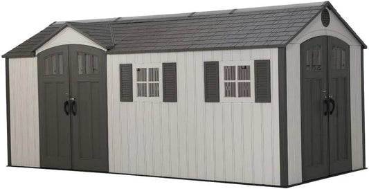Gerätehaus Lifetime Kunststoff, Maße 535x244 cm, Schneelast 115 kg, Chateau, Wetterfest & UV-beständig, Mit Bodenplatte & Zubehör, m²