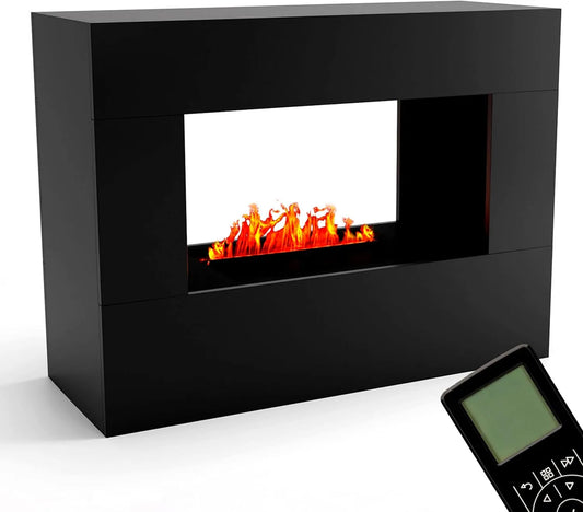 Elektrokamin 3D-Flammen, Opti-Myst 500 Elektro Kamin, Standkamin, Knistereffekt & Fernbedienung, Maße 120x90x45 cm, mit realistischen LED
